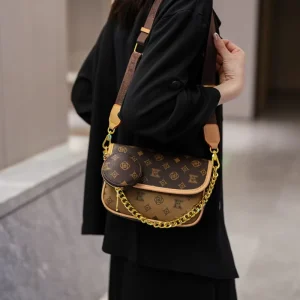 New Niche Design High-end Women’s Vintage Saddle Bag Single Strap Polyester Lining Fashionable Crossbody Shoulder Bag