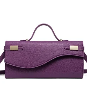 New Palm Print Long Clutch Mini Generation for Fashion Portable Crossbody Women’s Single Zip Closure Polyester Bag