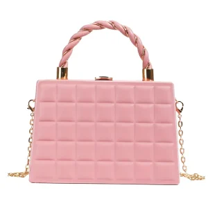New Premium Ladies Stylish Crossbody Bag with Chain Decoration Single Strap Polyester Inner Water Resistant