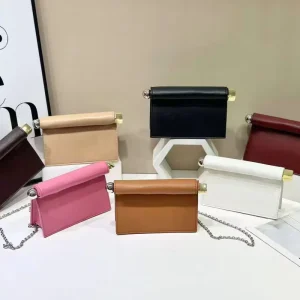 New Retro Fashion Luxury Brand Shoulder Bag High-end Evening Bag French Rolled Edge Folding Handle Women Shoulder Clutch Bag