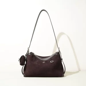 New Retro Trend Design Genuine Leather Single ZIP Underarm Fashion Versatile Handbag Shoulder Bag For Women
