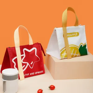 New Simple Large-capacity Lightweight Waterproof Insulation Bag Lunch Box Bags for School Kids