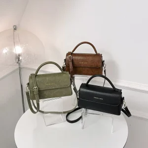 New Simple Retro Crossbody Handbag Autumn Winter Lady Daily Small Square Bags Fashion Women Single Room Bag