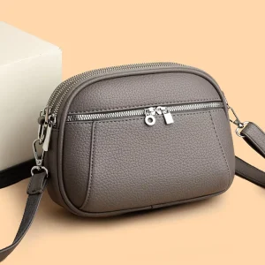 New Small Square Minimalist Large Capacity PU Women’s Shoulder Crossbody Bag Polyester Lining Single Strap for Outings
