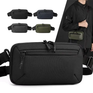 New Trending Multifunctional Outdoor Waist Chest Bag Waterproof Nylon Single Shoulder Crossbody Zipper Casual Fashionable Style