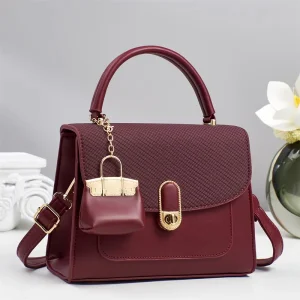 New Trendy Women PU Leather Waterproof Casual Tote Bags Fashion Custom Shoulder Strap Chains Crossbody Lightweight Durable