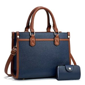 New Women’s Designer Casual Tote Shoulder Bags Eco Friendly Waterproof Zipper Closure PU Leather Polyester Lining