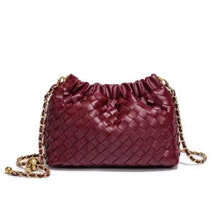 New Woven Chain Crossbody Bag Women Shoulder Bag Versatile Tote Bag Casual Hobo Satchel Sling Tote Bag Girl Stylish Purse