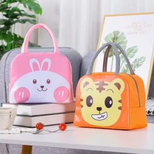 New arrivals Fashion Bento Picnic Bag Children Student Thermal Insulation Thick Aluminum Lunch Bag for Kids