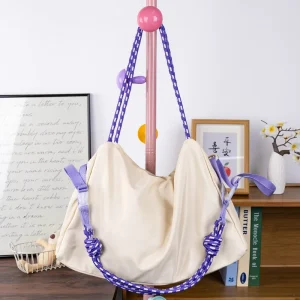 Newest Vintage Tote Bag Larger Capacity Waterproof Handbag Women Leisure Outdoor Lightweight Shoulder Crossbody Bag