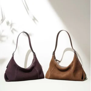 Niche Frosted Texture Underarm Bag Women Early Autumn Retro Versatile Dumpling Bag Casual Shoulder Crossbody Bag