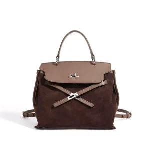 ODM OEM Factory Supplier Vintage Matte Leather Casual Fashion Simple Backpack Shoulder Bag Women’s Handbag