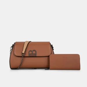 ODM OEM Factory Women Ladies Handbags Pu Leather Chain Crossbody Bags Shoulder Bags with Wallet