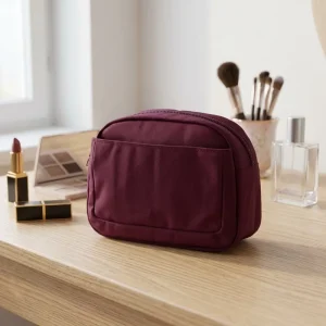 OEM Fashion Cosmetic Bag for Women Eco-Friendly Durable Portable Zipper Closure Lady Casual Makeup Bag for Travel