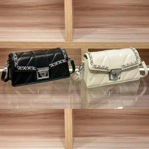 OEM ODM Summer Women’s Fashion Small Square Shoulder Bag Handbag New Girl Style Vintage PU Material