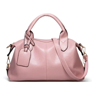 OEM Women Messenger Bags Custom Leather PU Handbags Ladies Designer Shoulder Boston Hand Bag For Outside