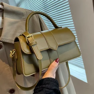 Online Retailer’s New Fashion Women’s Daily Crossbody Handbag Small Square Designer Leather Bag Sac Tendance Shoulder Bag