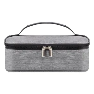 Oxford Insulated Lunch Bag with Zipper Closure Portable Small Capacity for Men & Women 4 Persons Thermal Lunch Box