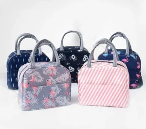 Oxford Waterproof Thermal Food Bag Durable Nylon Portable Thermal Cooler Bags Kids Lunch Bag