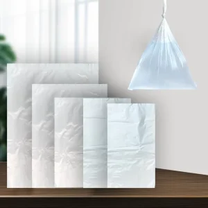 PE Plastic Bags Food Grade Custom Logo Satchet Square Bottom Disposable Water Bags
