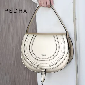 PEDRA Custom Made Fashion High Quality PU Leather Women’s Mini Small Saddle Crossbody Shoulder Bag Handbag