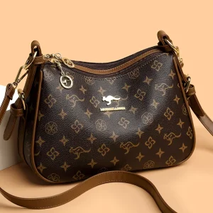 PU Leather Waterproof Crossbody Bag Vintage Messenger Bag Ladies Shoulder Bag