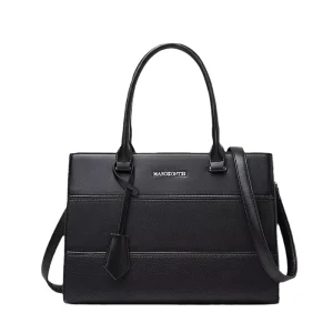 PU Leather Women’s Casual Tote Handbag with Zipper Closure and Polyester Lining Luxury Shoulder Bag for Daily Use