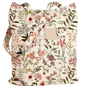 PU Reusable Tote Bag for Women with Pocket & Buckle Cute Aesthetic Shoulder Bag Work Travel