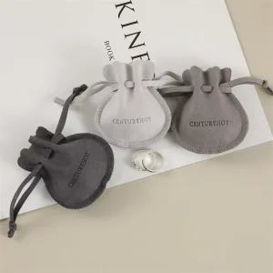 PUPPYSEW Microfiber Jewelry Bags Necklace Earrings Packaging Jewelry Pouch Jewelry Drawstring Bag With Logo