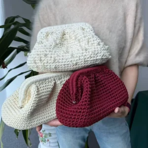 Pearl Style Handmade Luxury Main Pour Femmes Women’s Handbags Wedding Evening Clutch Bag Crochet Bags for Lady
