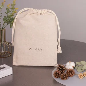 Personalized Multi Size Premium Quality Cotton Linen Drawstring Storage Pouch Dust Bag for Branded Gifts Retail Packaging