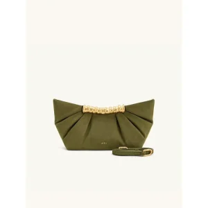 Pleated Metal Clutch Bag Leia Magnetic Clasp Gender-neutral Shoulder Crossbody Bag Summer