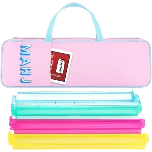 Plush Mahjong Storage Bag Foldable Eco Friendly Portable Travel Multi functional Toiletries Cosmetic Large Capacity