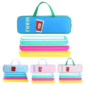 Plush Mahjong Storage Bag Portable Travel Multi-functional Toiletries & Cosmetic Large Capacity Unisex Handbag