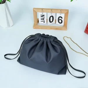 Polyester Drawstring Storage Bags Dustproof Water Resistant Foldable Custom Logo Bags for Shoes Handbags Backpacks