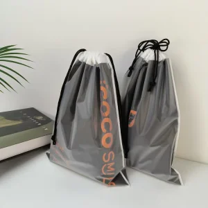 Polyethylene Draw String Waterproof Custom Logo Promotional Biodegradable Drawstring Bags