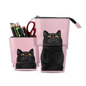 Pop Office Cute Stationery Organizer Pencil Bag Multi Purpose Makeup Cosmetic Bag for Women Girl Schools Offices