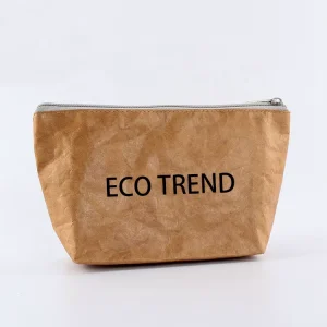 Portable Customized Logo Washable Shell Tyvek Cosmetic Bag Makeup Bag Travel Toiletry Dupont Zipper Pouch for Organizer
