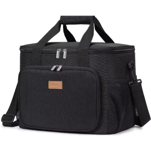 Portable Durable Lunch Box Insulated Delivery Cooler Bag with Buckle for Women Men Work Outdoor Picnic