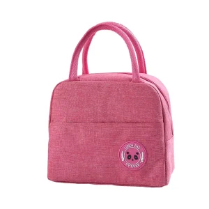 Portable Eco Friendly Durable Insulated Soft Meal Tote Kit Kids Lunch Box Zipper Closure Mini Cooler School Thermal Bag