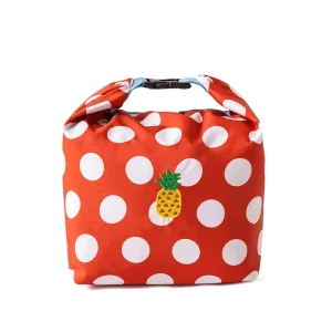 Portable Handle Lunch Bags for Kids Foldable Bundle Opening Bento Large Capacity Lunch Bag for Students
