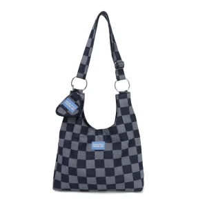 Portable Shoulder Denim Bag Fashion Niche Underarm Crossbody Bag Zip Closure Single Strap Free Shipping
