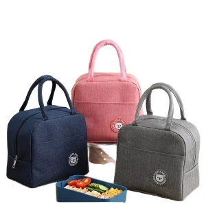 Portable Student Lunch Bag Cooler Bag Lunch Box Bag Insulation Bag Heat Insulation Thick Aluminum Foil Lunch Bag