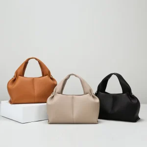 Premium Soft PU Leather Handbag for Women Minimalist Slouchy Hobo Bag Elegant Ladies Shoulder Crossbody Bag for Office Styling