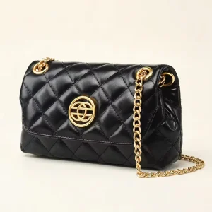 Private Label Custom Quiet Luxury Aesthetic Women Handbag Diamond Quilted Minimalist Leather Crossbody Bag for Women