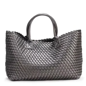 Pure Hand woven Handbag Large Bag for Women New Style Large Capacity Versatile and High end Single shoulder Tote Bag
