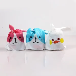 Ramadan Mubarak Decoration Plastic Rabbit Ear Bag Candy Cookie Bags Gift Bags Easter Rabbit Plastic Bag