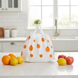 Recyclable PE Plastic Gift Drawstring Bags for Packaging Food