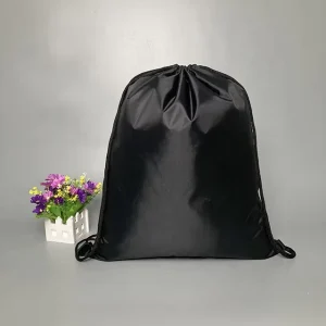 Recycle Nylon String Haversack Bag Polyester Drawstring Bag Linen Shoes OEM Drawstring Dust Bags