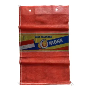 Red PP Woven Sacks for Agriculture 15kg 25kg Onion Potato Sacks Customizable
